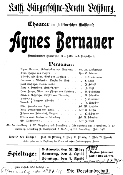 Programm 1909